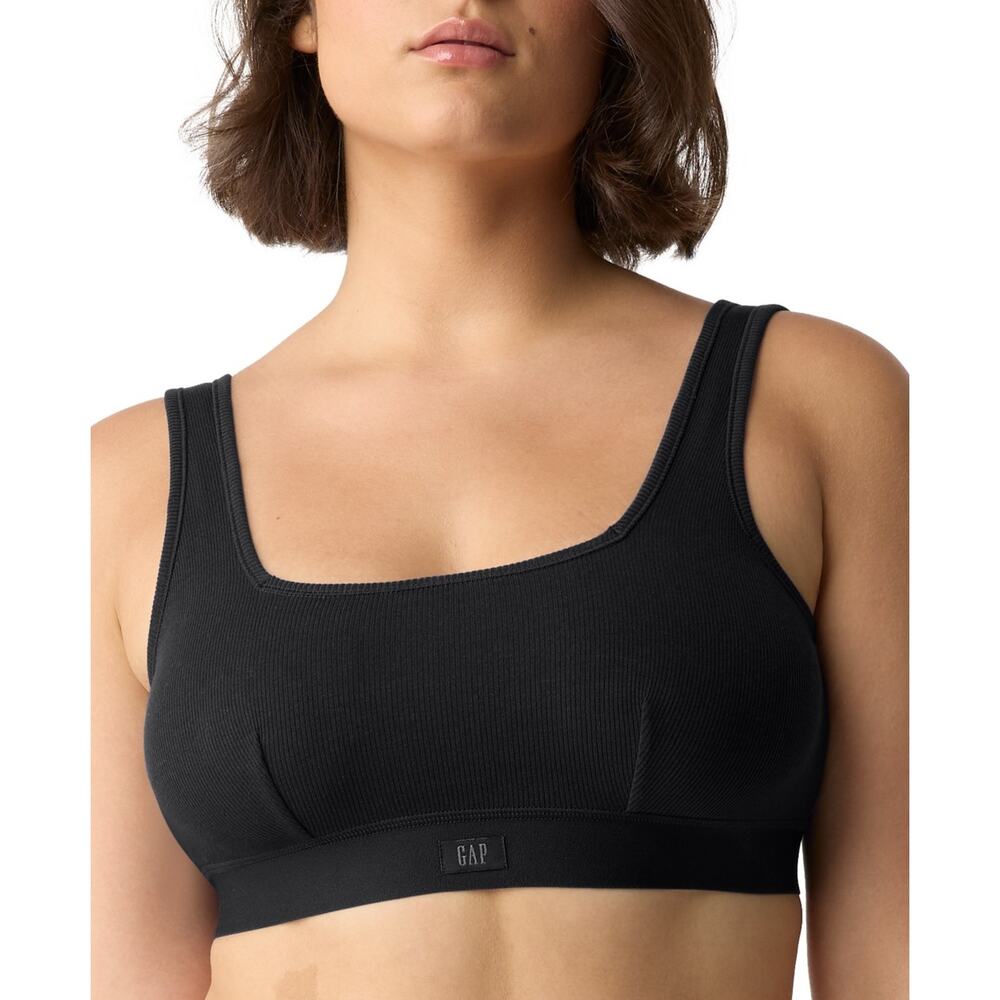 GAP Women's Comfort Square-Ne Bra Black S NWT